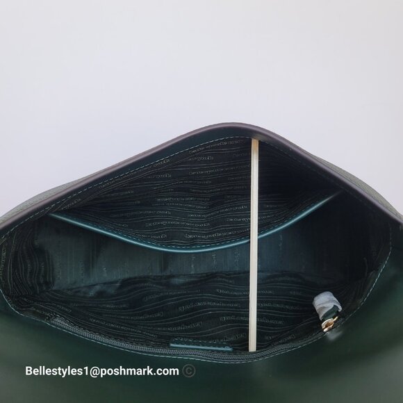 KATE SPADE Hudson Pebbled Leather Medium Flap Convertible Shoulder Bag-Northern⭐ - Picture 14 of 16